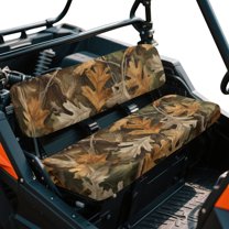 Yuyamidu Camo Hunting Wood UTV Seat Cover Soft Anti-Scratch Mule Bench Seat Cover UTV Seat Accessories Full Protection Compatible with Kawasaki Mule 3000 3010 3020