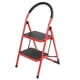 thumbnail image 1 of Taburete con escalón soporte triangular antideslizante escalera de 2 escalones hierro rodamiento de 320 libras plegable portátil para oficina ANGGREK Otros, 1 of 7