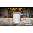 thumbnail image 4 of 15 oz. Malva Stainless Steel Mugs - 6 Pack - Silver, 4 of 5