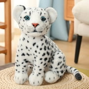 Wild Republic Leopard Cub Plush, Stuffed Animal, Plush Toy, Kids Gifts, Cuddlekins, 12"(white)