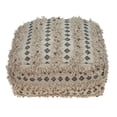 thumbnail image 4 of Parkland Collection Danbee Transitional Beige Handwoven Puff, 4 of 5