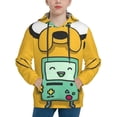 thumbnail image 3 of Adventure Time Youth Sweatshirt Hoodies Fashion Teen Hooded Hoody Pullover Clothes With Pocket For Boys Girls Clothing, 3 of 8