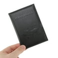 thumbnail image 3 of Unique Bargains 1 Pc Passport Holder Textured Letter Passport Sleeve Black, 3 of 5