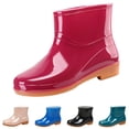 thumbnail image 5 of NexTorq Unisex Rain Boots Ankle Rainshoes Durable Rubber Sole Footwear Waterproof Mud Shoes Men Womens Non Slip Heavy Duty Wear Resistant Work Slip on Muck Wellies Outerwear for Rainy Days, 5 of 5