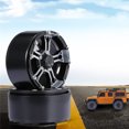 thumbnail image 4 of 2 Piezas de Bloqueo de de Rueda, de Rueda , Kit de Rueda, para Axial SCX10 D90 1:10, Negro, 4 of 8
