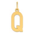 thumbnail image 1 of Diamond2Deal 14K Pendentif Initiale Lettre Q en Or Jaune pour Femmes, 1 of 3