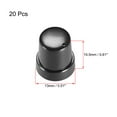 thumbnail image 2 of Unique Bargains 6mm Shaft Hole Knob for Speaker Effect Pedal Amplifier Potentiometer Knob 13x15.5mm 20 Pcs, 2 of 3