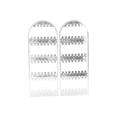 thumbnail image 2 of Plastic Storage Rack Clear Plastic Jewelry Organizer with 120 Holes Foldable Earring Necklace Display Rack for Tabletop Storage(1-Piece) Rkxzt, 2 of 8