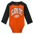 thumbnail image 2 of Infant Orange Oklahoma State Cowboys Rookie Of The Year Long Sleeve Bodysuit and Pants Set, 2 of 5