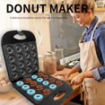 thumbnail image 5 of Bakeware Sandwich Donut Maker 16-Cavity Design Metal Plastic Material 220V Push-Button Operation for Breakfast Family Gatherings Home Kitchen, 5 of 5