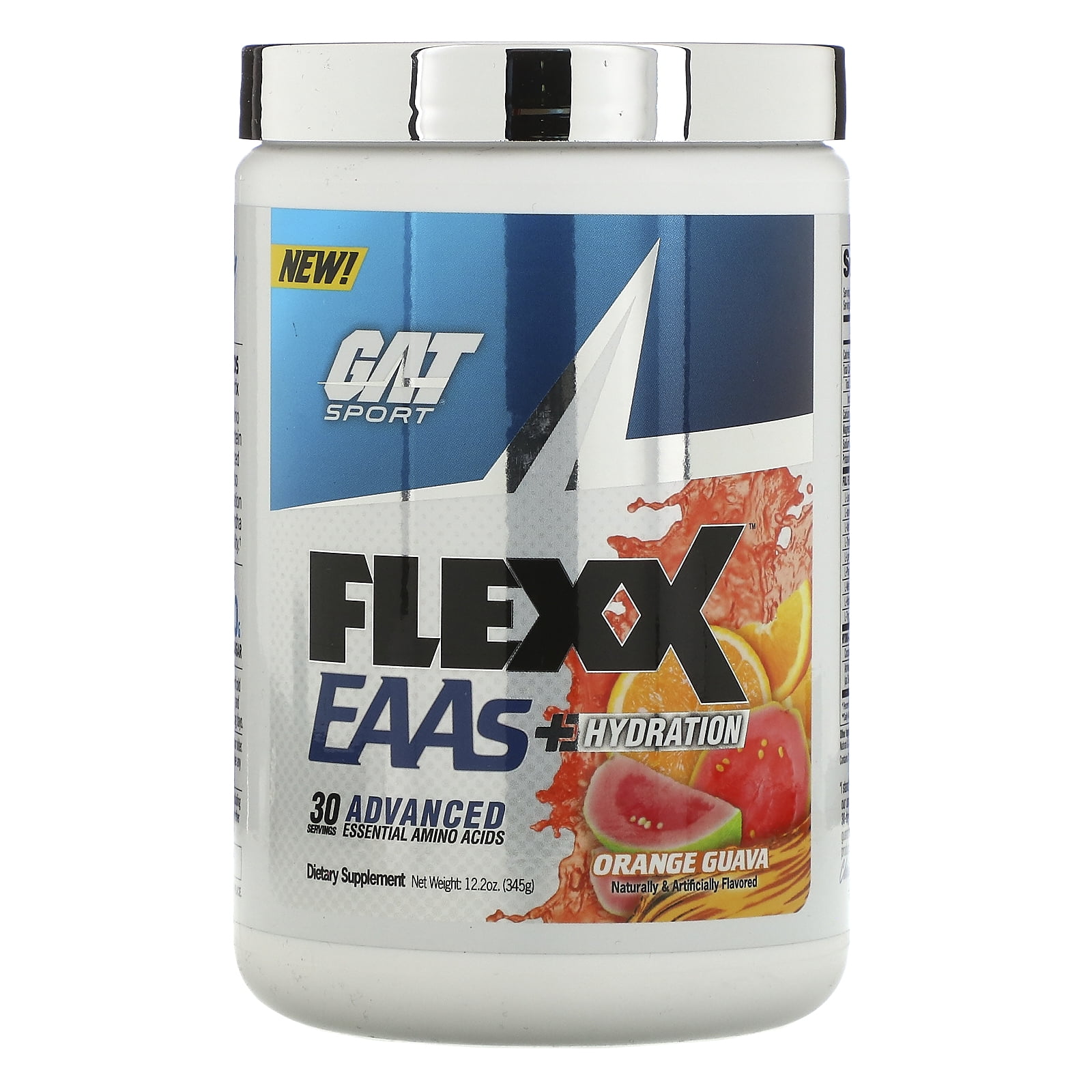 Flexx EAAs + Hydration, Orange Guava, 12.2 oz (345 g), GAT - Walmart.com