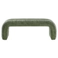 thumbnail image 5 of Modway Dax Solid Wood Frame and Chenille Upholstered Accent Bench in Basil, 5 of 9
