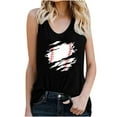 thumbnail image 1 of Pompotops Women's Pullover Sleeveless Printing Solid Color Vest Tops, 1 of 4