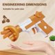 thumbnail image 4 of Scissor Stone Cloth Gun Toys Creative Guessing Fist Scissors Rock Paper Game for Kids Boys Girls Birthday Gifts, 4 of 5
