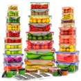 thumbnail image 1 of Contenedores de almacenamiento de alimentos RockBerry, 70 unidades, 1500 ml, apilables, 1 of 7
