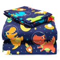 thumbnail image 1 of Juego de sábanas dobles Joiedomi Space Dinosaur de microfibra, 3 piezas, 1 of 7