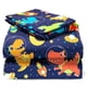 thumbnail image 1 of Juego de sábanas dobles Joiedomi Space Dinosaur de microfibra, 3 piezas, 1 of 7