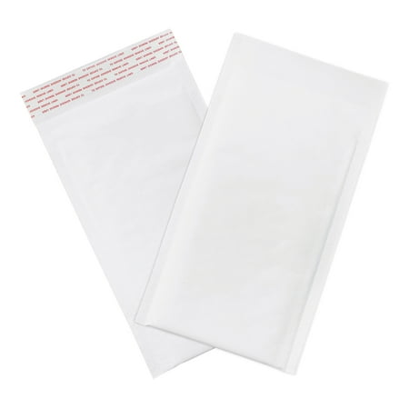 Office Depot® Brand White Self-Seal Bubble Mailers, #00, 5" x 10", Pack Of 25