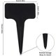 thumbnail image 2 of 100pcs Plant Labels Waterproof Garden Labels, T-type Plastic Plant Labels Seedling Labels, Plant Labels Garden 6 X 10cm (black), 2 of 5