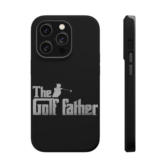 DistinctInk Tough Case for Apple iPhone 15 PRO (6.1" Screen), Compatible with MagSafe Charging - The Golf Father