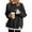 44-Black, variant on 2 In 1 Layered Sweatshirts For Women Drop Shoulder Crewneck Long Sleeve Top Oversized Casual Fall Blouse