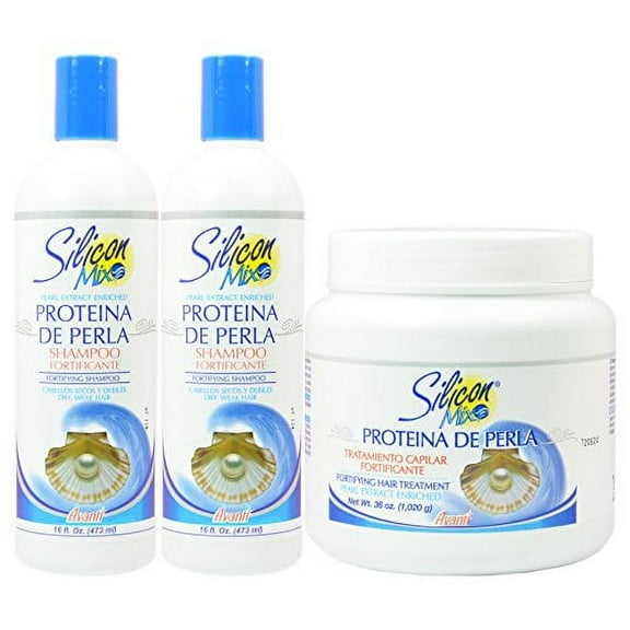 Silicon Mix Protieina De Perla Shampoo 16oz (Pack of 2) & Treatment 36oz "Set"