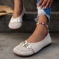 thumbnail image 5 of Sngxgn Flat Shoes for Women Classic Slip On Ballet Shoes Comfortable Dress Shoes(White,39), 5 of 8