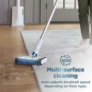Shark Clean & Empty Cordless Stick Vacuum & Auto-Empty System, Self Cleaning Brushroll, HEPA Filtration, Anti-Allergen Complete Seal, BU3521 White/Peacock