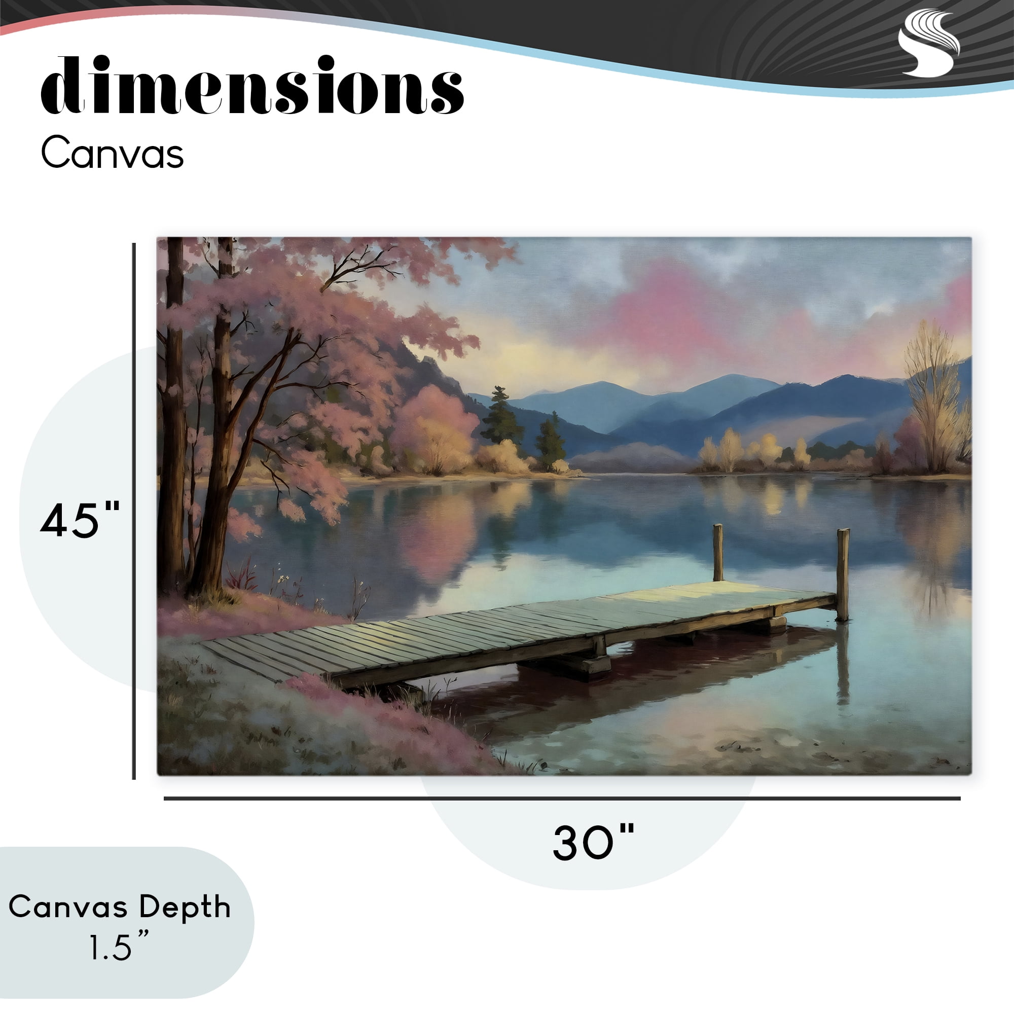 Stupell Industries Pink Dock at Sunset Canvas Wall Art, design by Creative Studio
