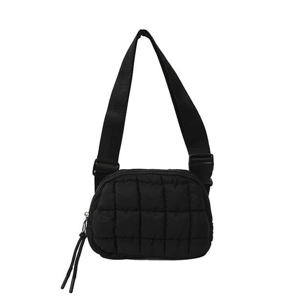 Bolso Bandolera Acolchado A La Cruzado Con Cierre para Mujer Diario
