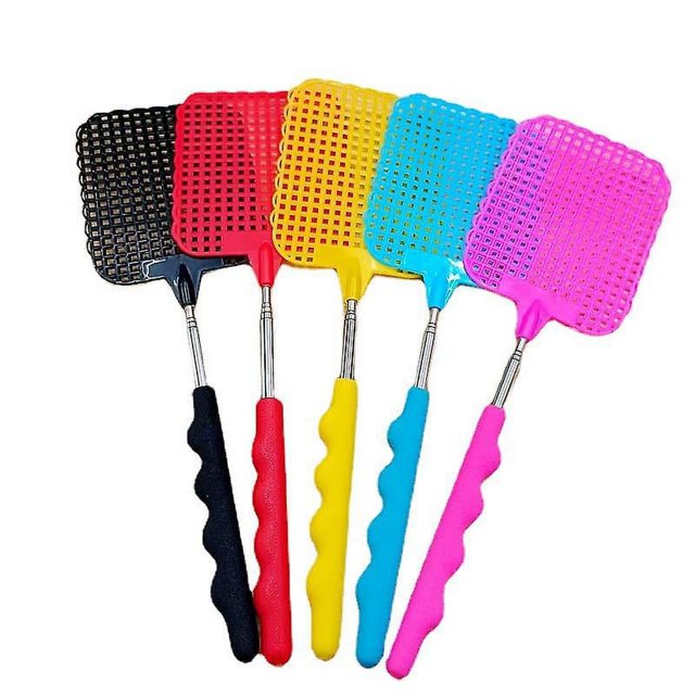 Juego de matamoscas resistente Oso de Fresa con asas telescópicas de acero inoxidable 10 Uds