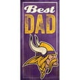 thumbnail image 5 of Las Vegas Raiders 6'' x 12'' Best Dad Sign, 5 of 7