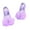 Purples, variant on Girls' Dance Shoes, Ballet Slippers for Toddler Girls, Soft Lightweight Elastic Straps Pull on Practice Slippers Cute Sequin Mesh Bow Yoga Flats Shoes, Style S-19, Pinks, 7T