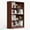Cherry, variant on GlowPlume 48 Inch Tall Bookcase,4 Shelf Bookshelves,Adjustable Bookshelf for Home Office,White