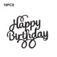 thumbnail image 5 of Inteprter 10 piezas de adornos para cupcakes, decoración para Baby Shower, inserto de papel, accesorios para tarjetas, letrero feliz, decoración de Decoración del hogar Negro Inteprter HA062285-02B, 5 of 6