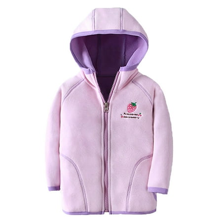 

Toddler Boys Coats Winter Long Sleeve Cartoon Zippered Hoodie Jacket Warm Outwear