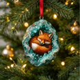 thumbnail image 3 of Pxyqht Animal Theme Print Acrylic Christmas Hanging Trinket Light Weight Pendant Tree Wreath Wall Ornament For Household Indoor Xmas Party Interior Styling, 3 of 5