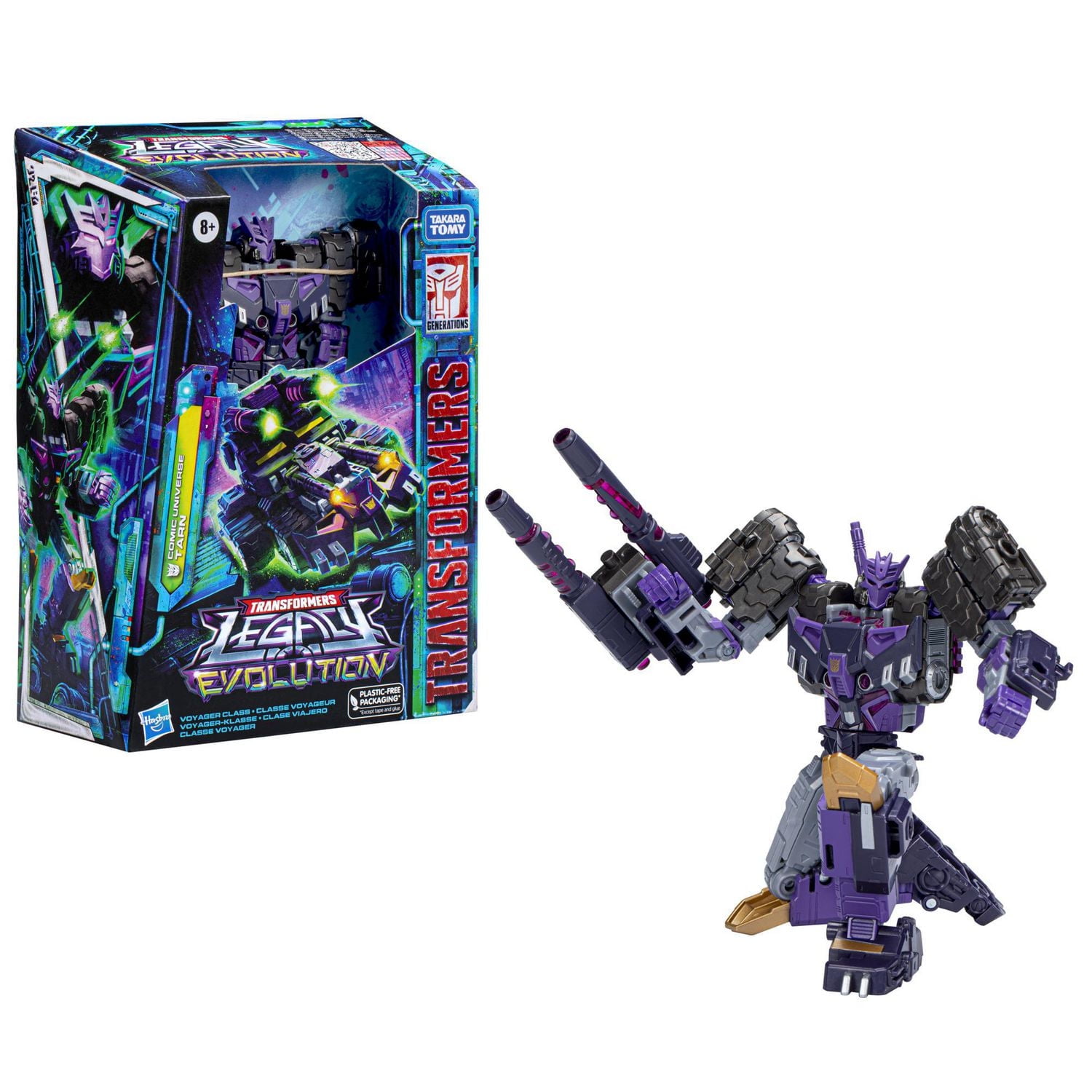 Transformers Legacy Evolution, figurine Comic Universe Tarn de 17,5 cm classe Voyageur, pour filles et garçons à partir de 8 ans