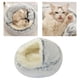 thumbnail image 1 of Cama Autocalentable, Gatos Y Perros, Fuax de Lujo, Nido, Camas para Dormir, Almohada Interior, Perro de Peluche , Gris 50cm, 1 of 8