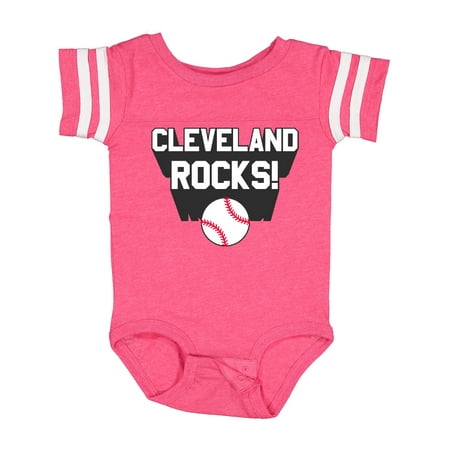 

Inktastic Cleveland Rocks with Baseball Gift Baby Boy or Baby Girl Bodysuit