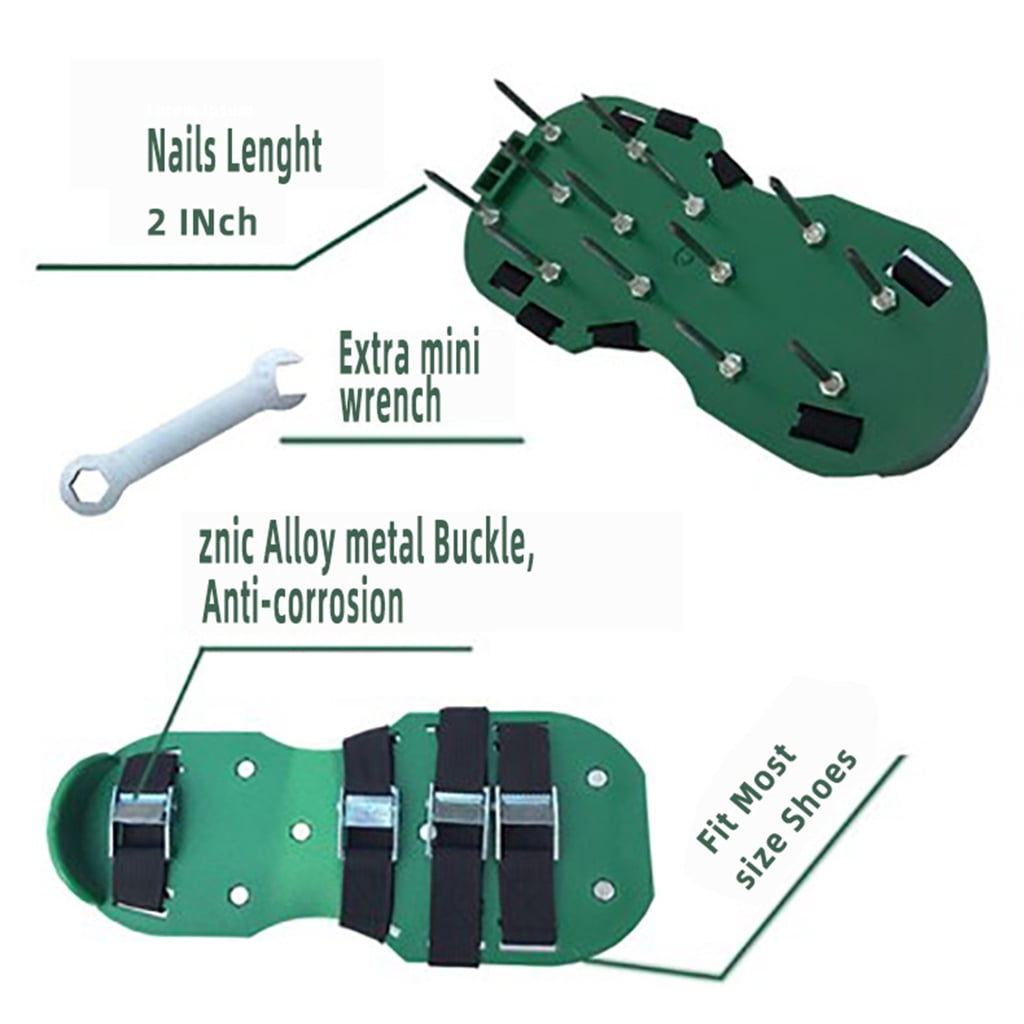 MOMOJIA Durability Plastic Garden Footwear Spiked Shoes Nail Shoes Slip-Resistant Design