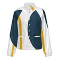 thumbnail image 5 of Jackets for Women Winter Coat Jackets Flannel Stand Collar Jacket(Abstract Minimalist Yellow Blue Art,Size:S-4XL), 5 of 7