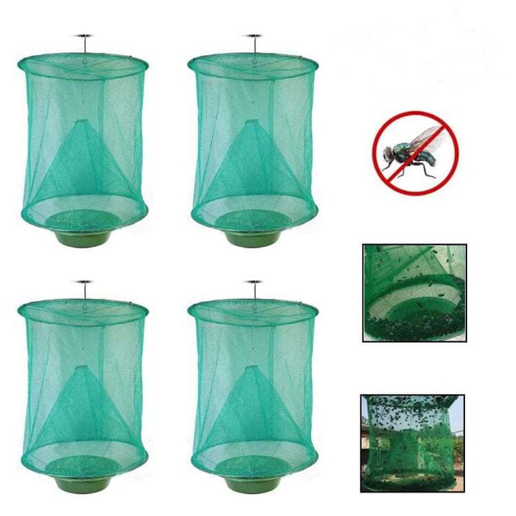Costyle 4Pack The Ranch Fly Trap Outdoor Fly Trap Killer Bug Cage Net Perfect For Horses