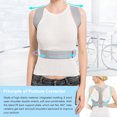 thumbnail image 4 of Tignapoo Posture Correction Harness for Men and Women - Adjustable Grey Back Support Band, Size L (91cm to 111cm Chest), 4 of 6