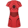 thumbnail image 2 of Halloween Cyborg Trooper Costume Red Juniors V-Neck Beach Cover-Up Dress, 2 of 2