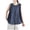 Blue-Tank Tops for Women, variant on TKYCMSUAKI Cotton Linen Tank Tops for Women Ruffle Round Neck Sleeveless Shirts Loose Fit Solid Color Blouses Summer Going Out Pullover Tee