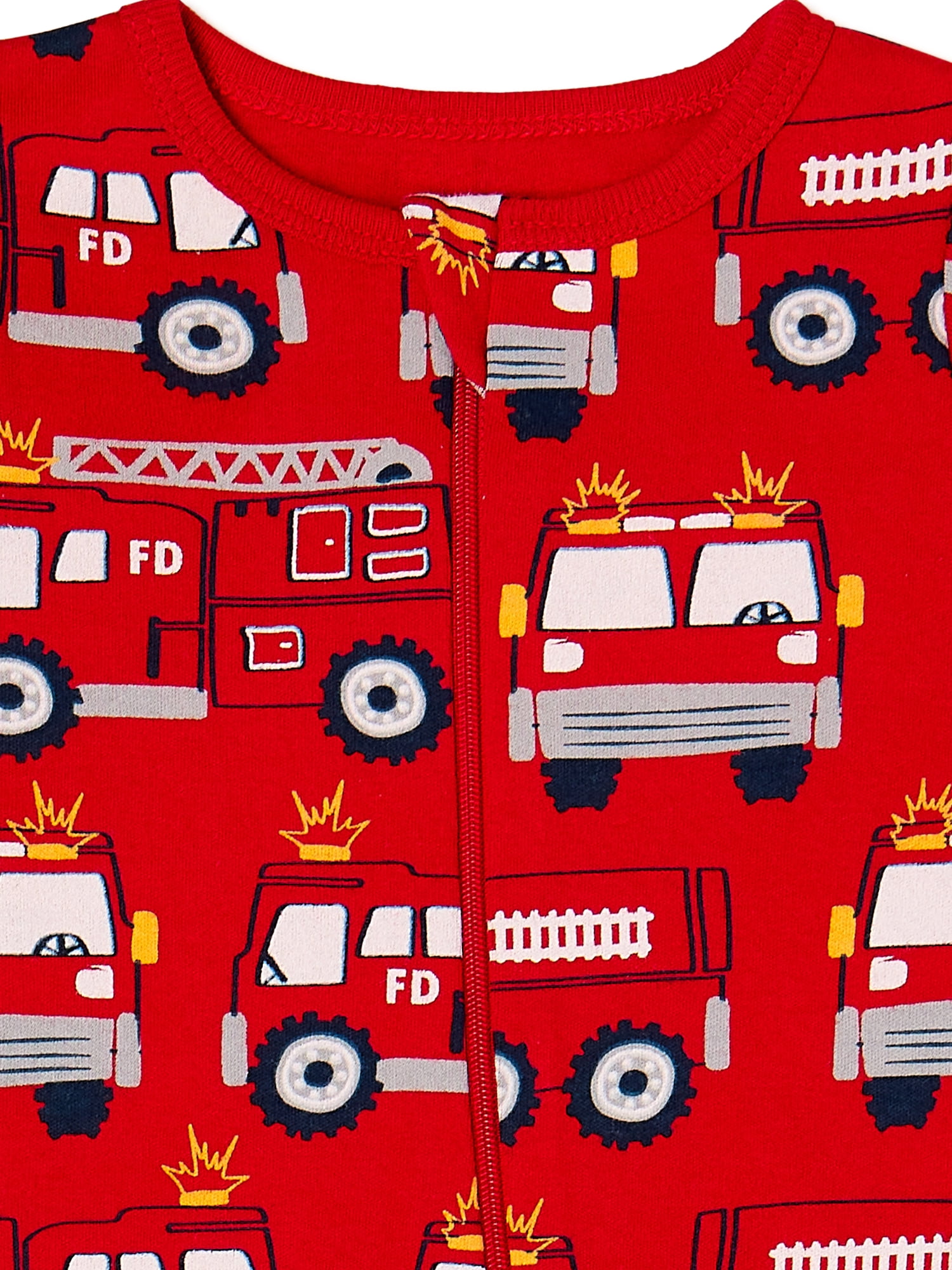 Wonder Nation Baby Boys Firetruck Sleep N Play, Sizes 0M-9M