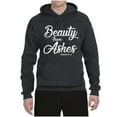 thumbnail image 2 of Wild Bobby Beauty From Ashes Isaiah 61:3 Inspirational/Christian Unisex Graphic Hoodie Sweatshirt, Heather Black, 3X-Large, 2 of 5