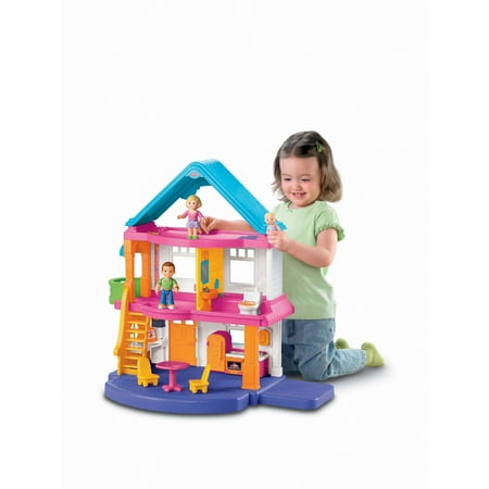 Fisher Price My First Dollhouse With Mommy Daddy And Baby