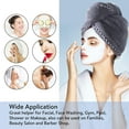 thumbnail image 5 of Paquete de 3 toallas para el cabello de microfibra, toallas para secar el cabello, turbante envolvente, toalla para la cabeza suave y absorbente antiencrespamiento, 5 of 5